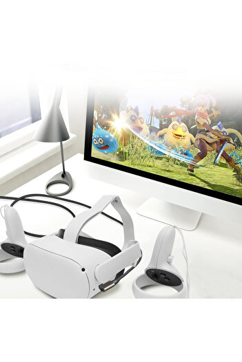 Coverzone Oculus Quest Ile Uyumlu Link Kablosu 5gbps Usb Hızlı Veri Aktarımı 6 Metre Type-c To Type-c