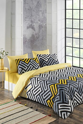 Mulberry Violet Nevresim Takımı Ranforce Çift Kişilik 200x220
