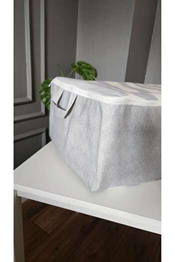 estrella paris Luxury Fabric under Bed Base Thick Washable Top Striped Fabric 60X40X20