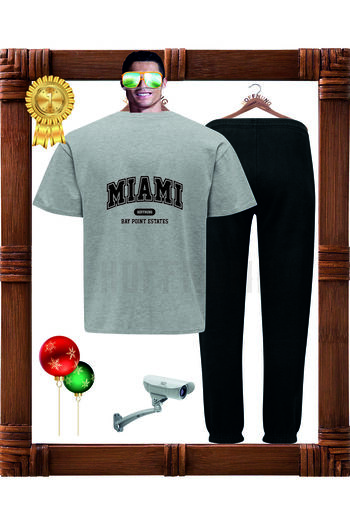 HOFFNUNG Full Pants Miami Bay Point Bottom - Top Set