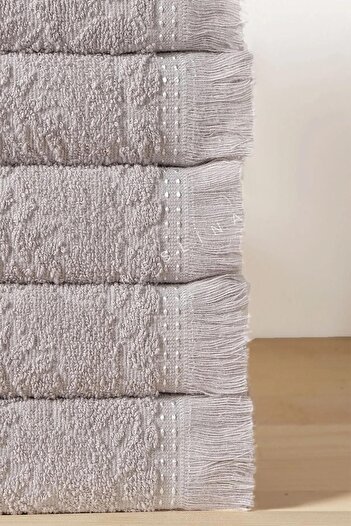 Meslina Home Кухонний рушник 30x50 см 6 шт - серветка для сушіння та рушник для рук - сірий