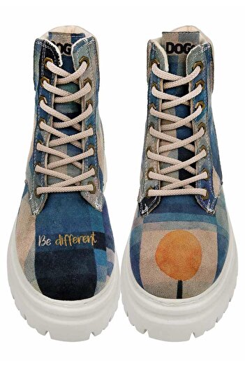 Dogo Women's Vegan Leather Navy Blue Boots - Be Different Design