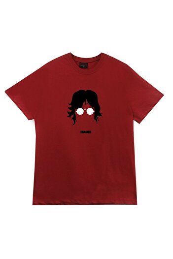 fame-stoned The Beatles Printed Unisex 100% Cotton Red T-Shirt