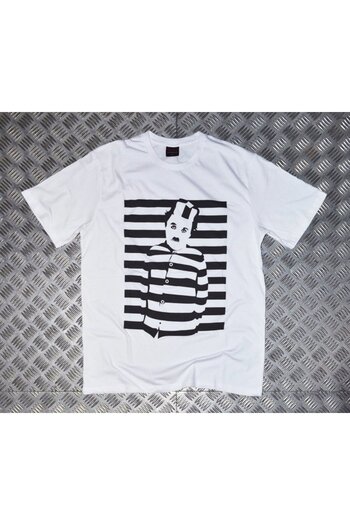 fame-stoned Μπλουζάκι Unisex White Charlie Chaplin Printed