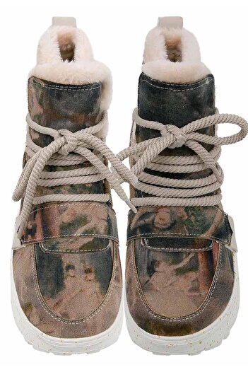Dogo Women's Vegan Leather Multicolored Boots - Ballerinas Design