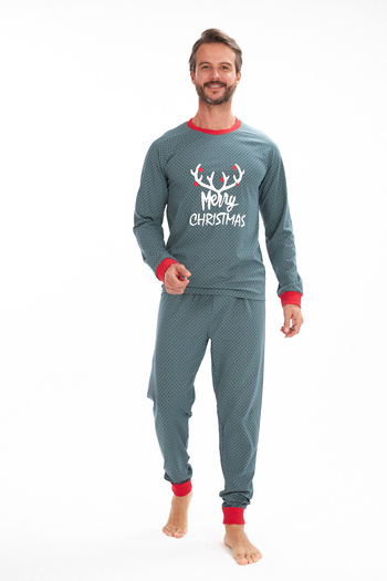 LILIAN Σετ οικογενειακών πιτζάμες Merry Christmas Deer πωλούνται χωριστά οι τιμές διαφέρουν