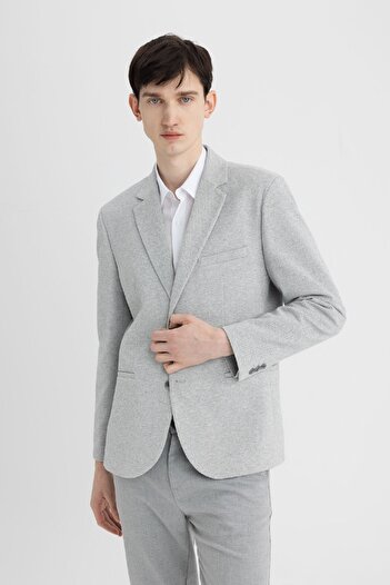 DeFacto Slim Fit Dar Kesim Astarlı Düğmeli Blazer Ceket N0503az24sp