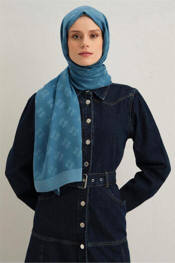 Armine Σάλι Silk Minimal Monogram Pattern 32118