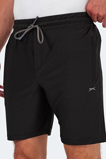 Slazenger OGNIA Erkek Cepli Fıtness Siyah Şort