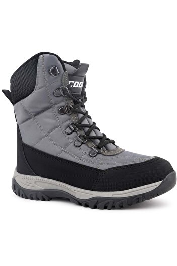 Kocamanlar Ayakkabı Kids Club Shoes Felix Ortopedik Kaymaz Taban Unisex Kar Botu Çocuk Bot Gri