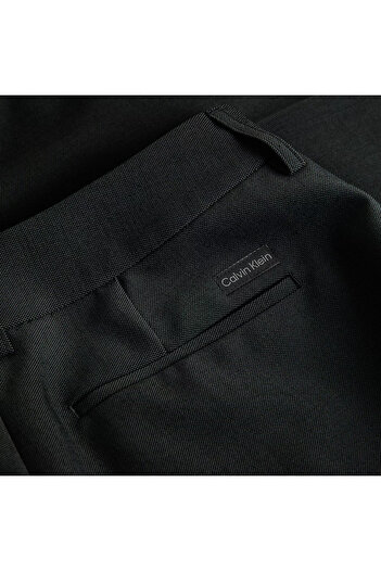Calvin Klein Kadın Rahat Kesim Cep Detaylı Geniş Paça Siyah Pantolon J20J224848-BEH