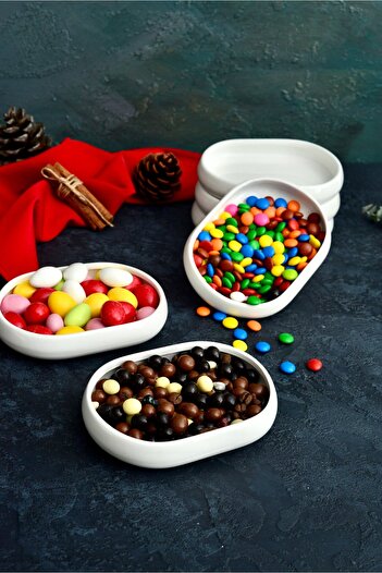 Karçiçeği Home 6'lı Oval Kayık Tabak Seti 14cm