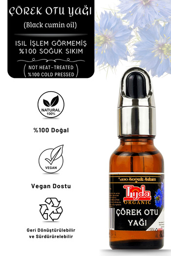 TİJDA Black Cumin Oil 100% Cold Pressed 20 Ml (Black cumin oil)