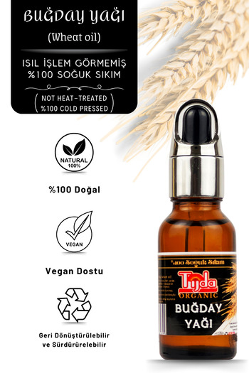 TİJDA Wheat Oil 20 ml 100% Cold Pressed (Wheat Oil)