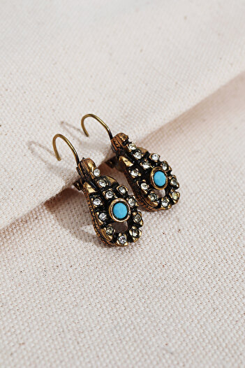 Süspüs Accessories Turquoise Jewelled Authentic Earrings