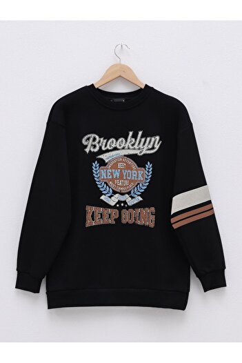 Modamorfo Textbedruckter 3-Faden-Sweat