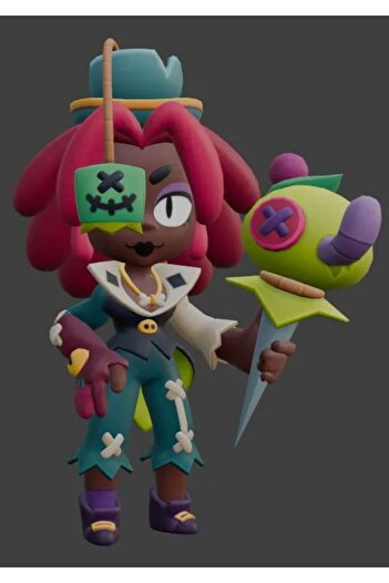 Giftbox3d BRAWL STARS JUJU KARAKTER FİGÜRÜ 20 CM