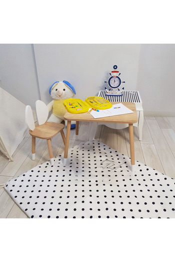 Bee Smart Oyun Masası-Aktivite Masası-Çalışma Masası-Etkinlik Masası-1 Sandalyeli Çocuk Masa Sandalye Takımı