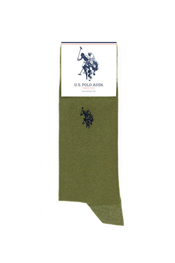 U.S. Polo Assn. Erkek 2'Li Çorap Haki JACK