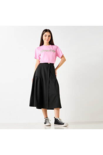 2Xtremz Embellished T-shirt With Crew Neck And Short Sleeves