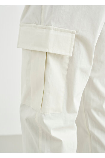 Boris Becker Off-White Color Cargo Παντελόνι