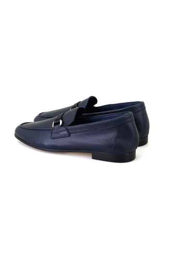 Desa Ανδρικό δερμάτινο loafer Drake Navy Blue
