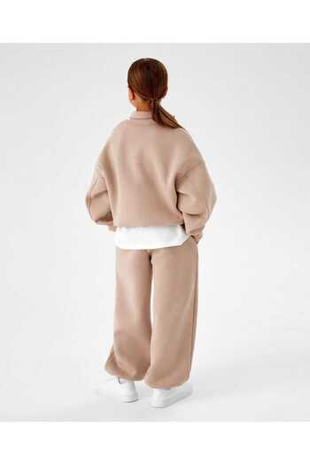 MOW Kids La'ciel Paris Unisex Fermuarlı İnce Şardonlu Alt Üst Takım