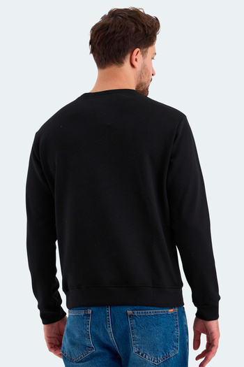 Slazenger Men's Black Sweatshirt - Klarıs I