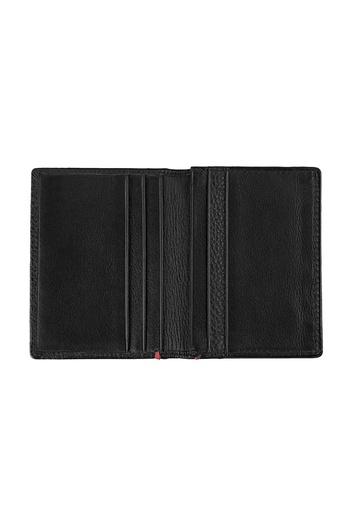 Zippo Nappal Leather Business Card Holder Wallet with Rfid Blocking - Black