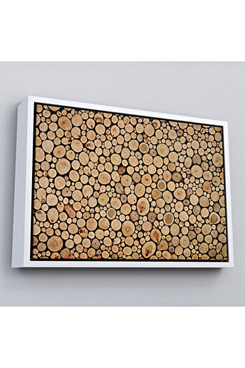 indispensablely Framed Wood Logs Canvas Art Print-5077