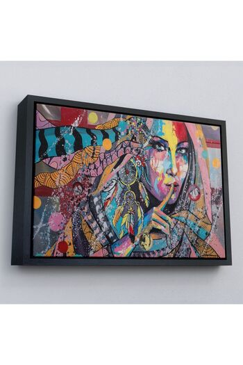 indispensablely Framed Guardian Girl Portrait Oil Painting View Decorative Canvas Wall Painting-3469