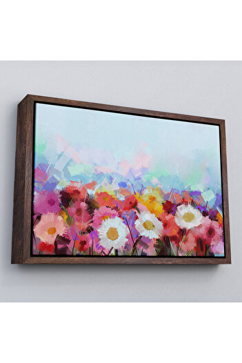 indispensablely Framed Beautiful Flowers Oil Painting View Decorative Canvas Wall Painting-3440