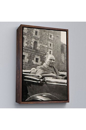indispensablely Framed Ataturk Portrait Painting Mustafa Kemal Atatürk Rectangular Decorative Canvas Painting-134