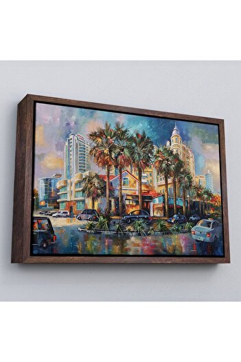 indispensablely Framed the Architecture Landscape of the City of Sochi Loved after Rain Canvas Wall Painting-1114