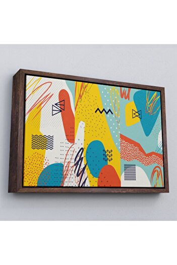 indispensablely Framed Modern Abstract Look Decorative Canvas Wall Painting-3577