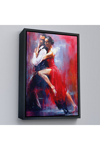 indispensablely Framed Tangoing Couple Decorative Wall Painting-6427