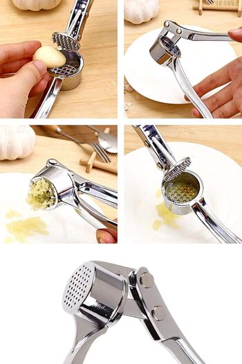 Ekostem Metal Garlic Press - Stainless and Crusher