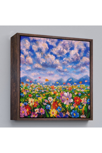 indispensablely Framed Wild Flowers Canvas Painting-5908