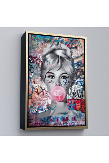 indispensablely Framed Brigitte Bardot Graffiti Pop Art Wall Painting-6469