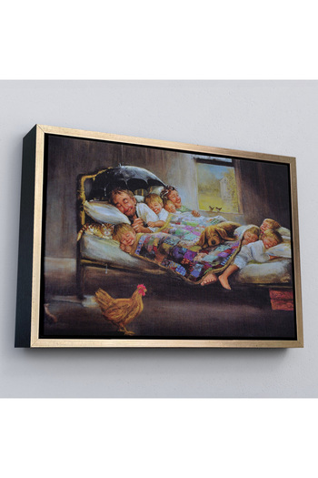indispensablely Framed Picture of Happiness Artwork by Dianne Dengel Canvas Painting-6661