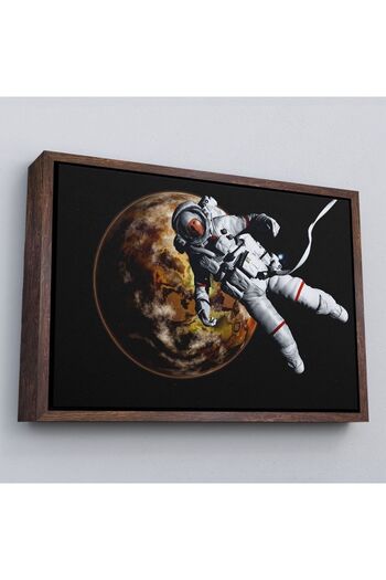 indispensablely Astronaut on the Background of the Planet with Frame Canvas Wall Painting-1182