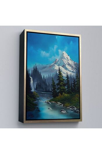 indispensablely Framed Russia Mountain and Stream View Decorative Wall Painting-6115