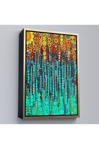 indispensablely Framed Colorful Ivy Wall Painting-6101