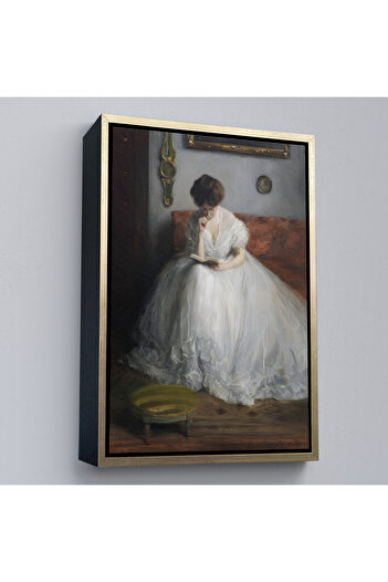 indispensablely Framed Jacques-Émile Blanche - Lucie Reading Painting-8041