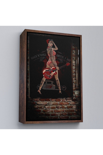 indispensablely Framed Musician Woman Decorative Wall Painting-6496