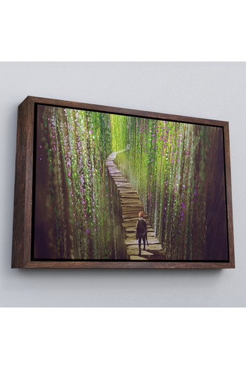 indispensablely Framed Walking Warrior in the Vines Decorative Canvas Wall Painting-3642