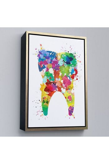 indispensablely Framed Colorful Tooth, Dentist Wall Painting-6153