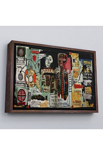 indispensablely Framed Jean Michel Basquiat Notary Art Print-5002