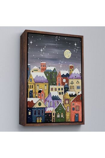 indispensablely Framed Winter Night in London Decorative Wall Painting-6145
