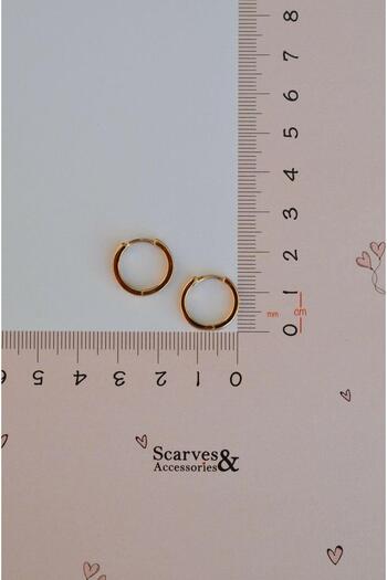 Sacce Scarves&Accessories İnce Mini Halka Küpe Rose Gold